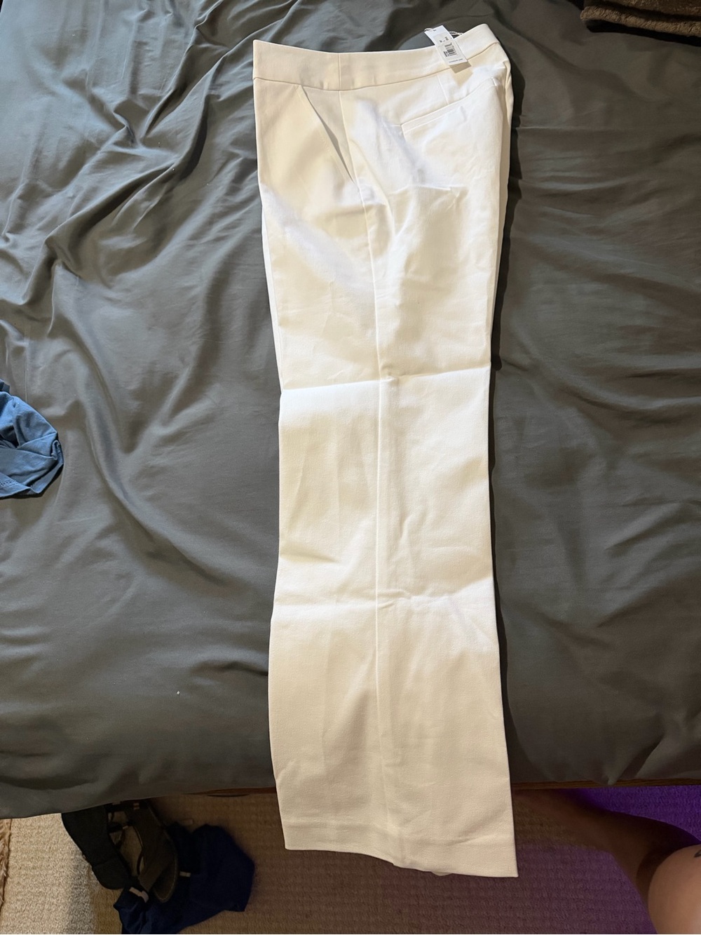 Trina Turk White Cropped Dress Pants - Straight Ankle